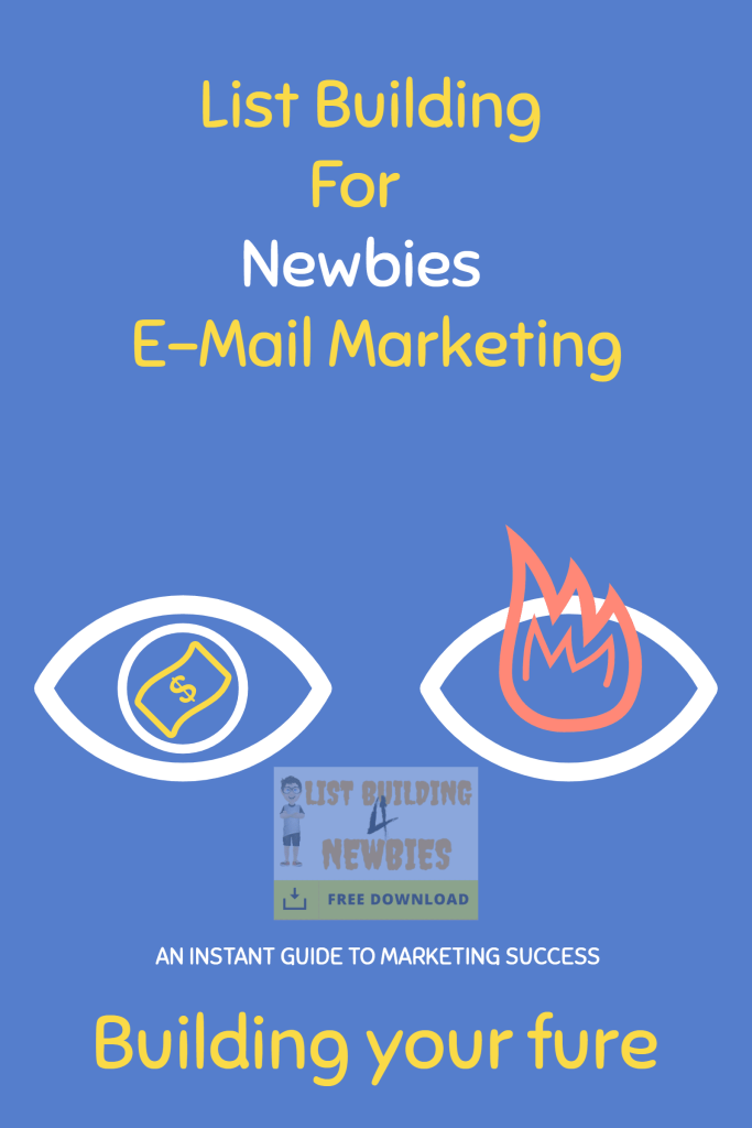 free e book about email marketing o, blue background!