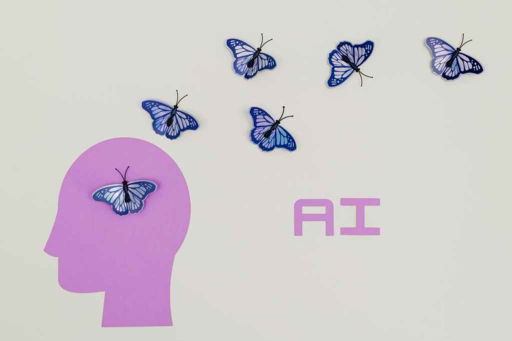 white and blue butterflies illustration will ai replace all jobs