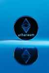 close up of etheroum crypto currency coin
