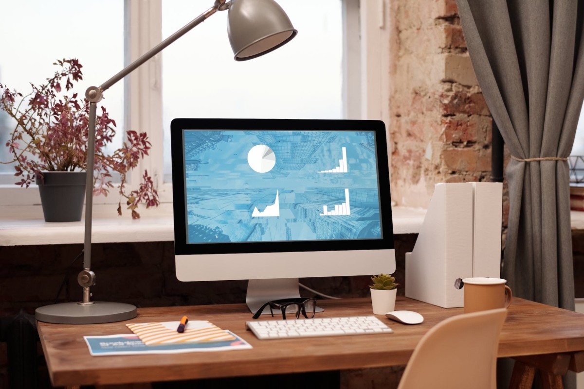 simple workspace at home. Digital Optimization Strategies