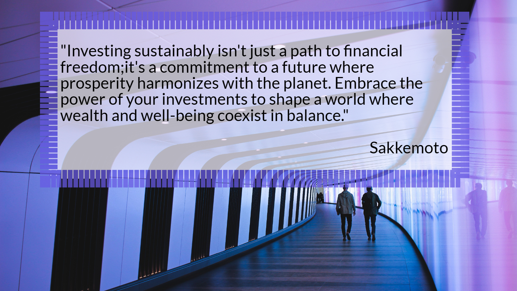 Investing sustainably isn't just a path to financial freedom;