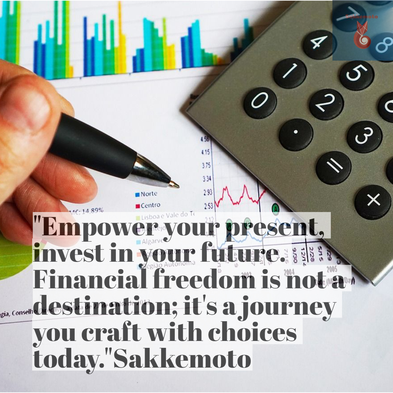 quote of financial freedom on sakkemoto.