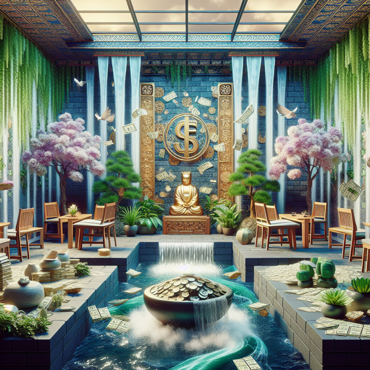 You can optimize your home and office spaces for financial abundance through Feng Shui by enhancing prosperity energy at the front entrance area, activating the wealth corner in different rooms of the house, and using water features to stimulate money flow at home.